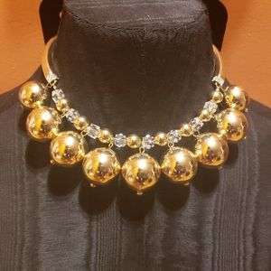 Gold statement necklace